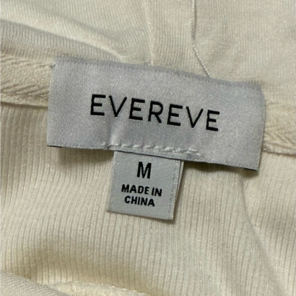 Evereve Zoe Sleeveless Sweatshirt Off White Medium - Picture 8 of 12